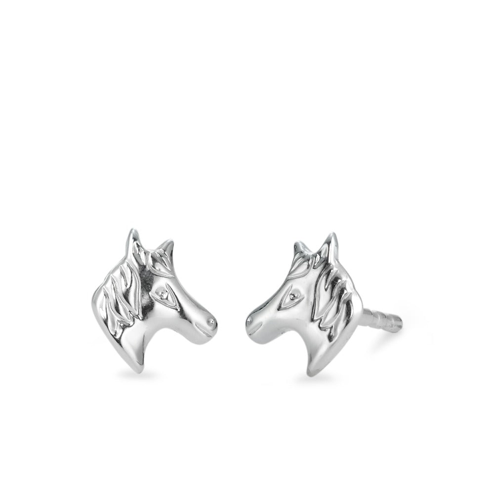 Stud earrings Silver Horse