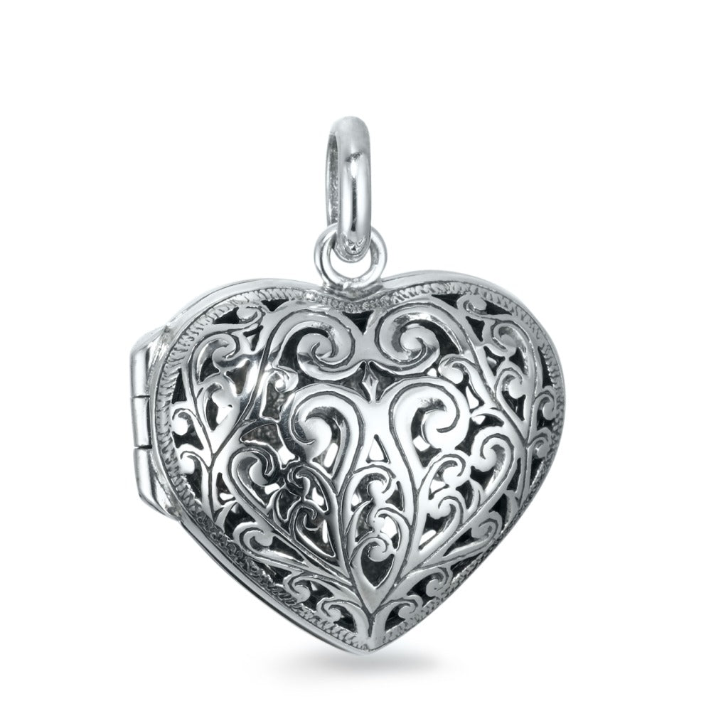 Locket Silver Patinated Heart