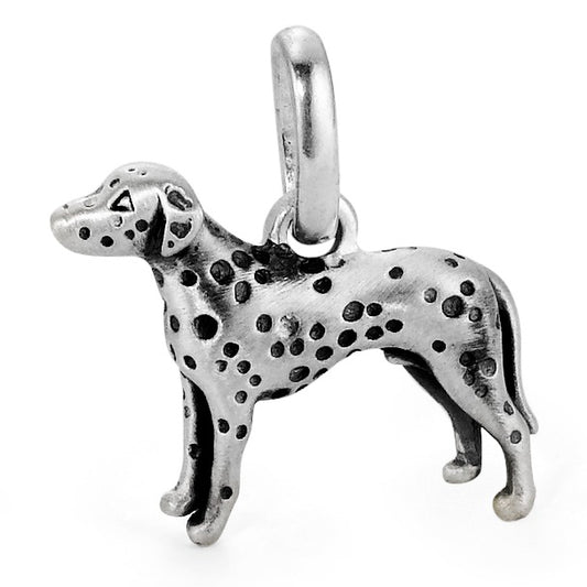 Pendant Silver Patinated Dog