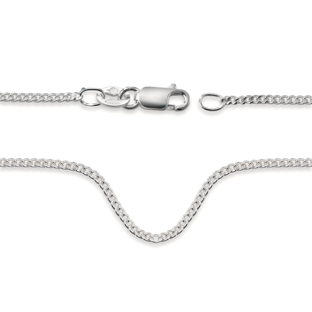 Panzer-Chain necklace Silver 36 cm