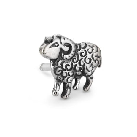 Single stud earring Silver Sheep