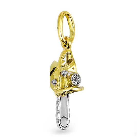 Pendant 9k Yellow Gold Chainsaw