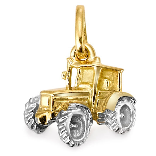 Pendant 9k Yellow Gold Tractor