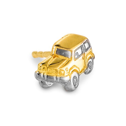 Single stud earring 18k Yellow Gold Jeep