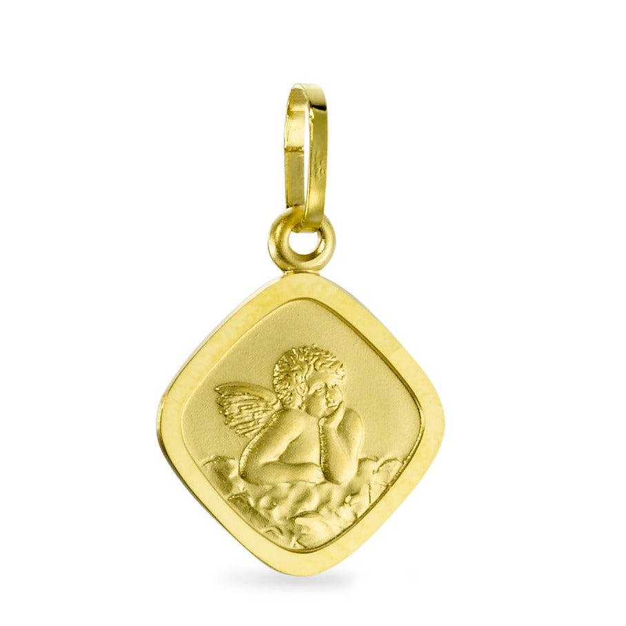 Pendant 18k Yellow Gold Guardian Angel