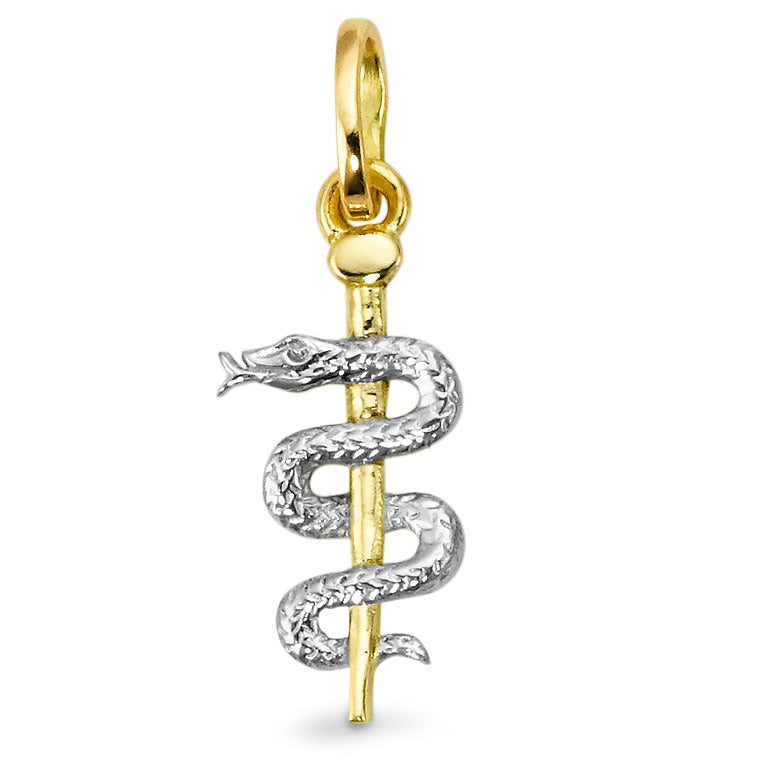 Pendant 18k Yellow Gold Aesculapian