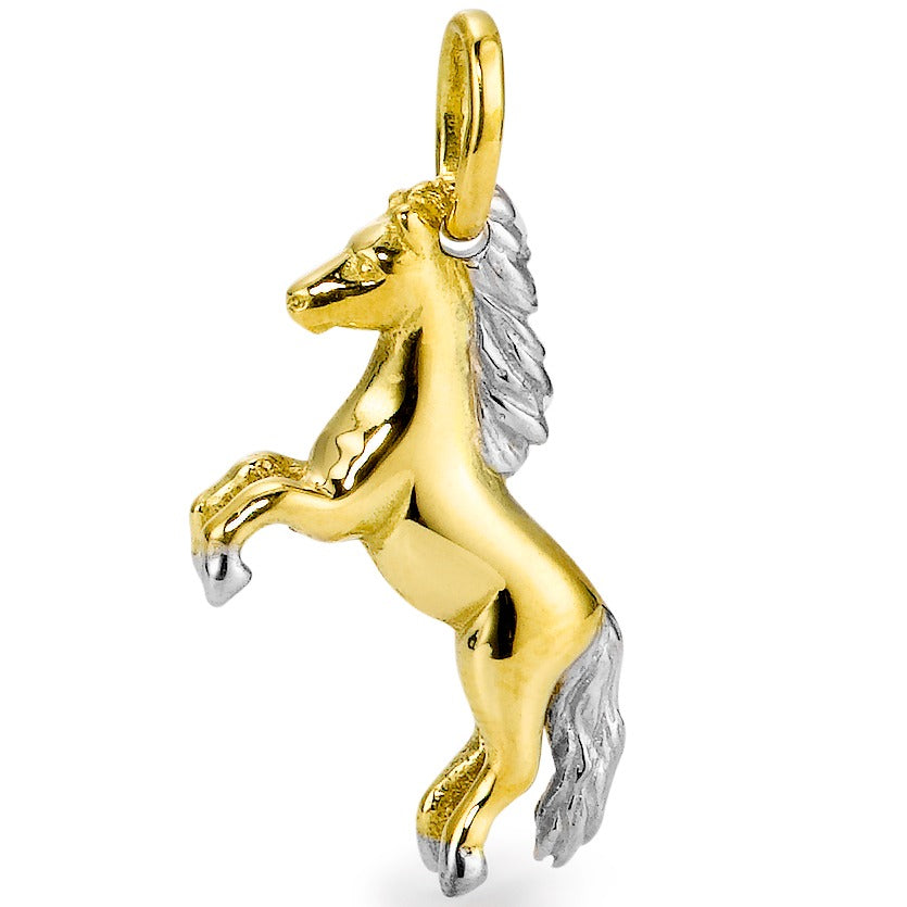 Pendant 18k Yellow Gold Horse