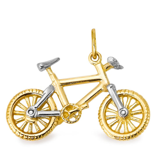 Pendant 18k Yellow Gold Mountain Bike