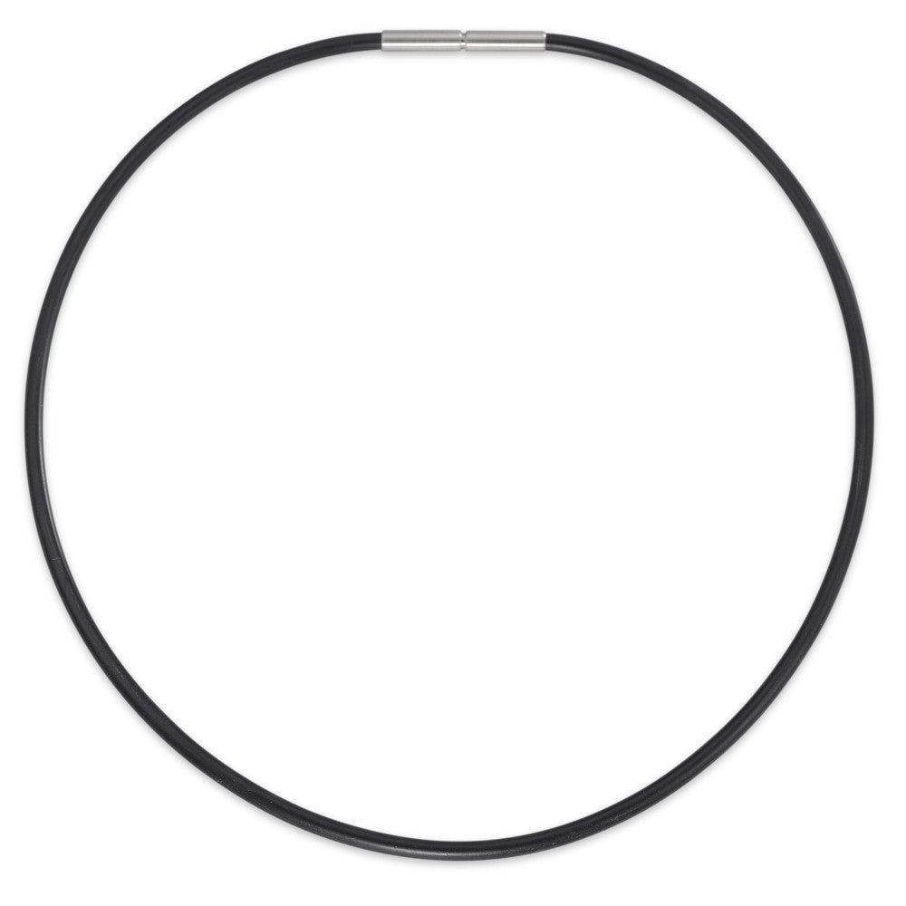 Necklace Stainless steel, Rubber 40 cm Ø3.5 mm