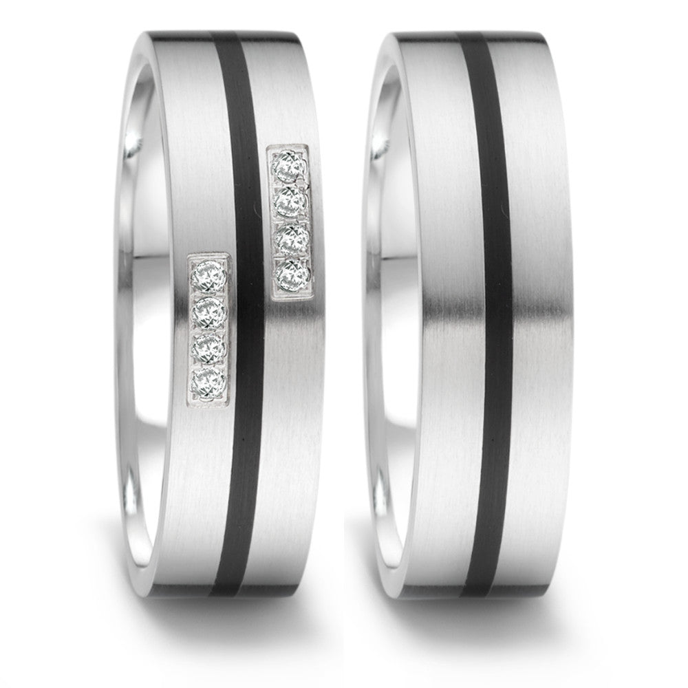 Wedding Ring Stainless steel, Ceramic