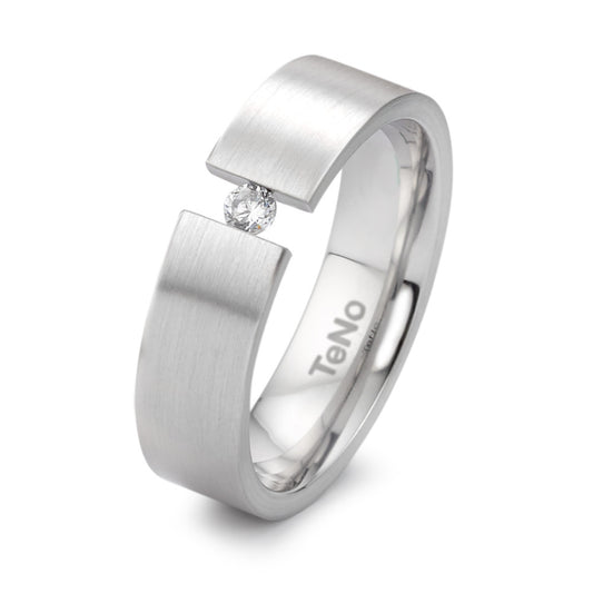 Ring Stainless steel Diamond 0.06 ct, tw-si