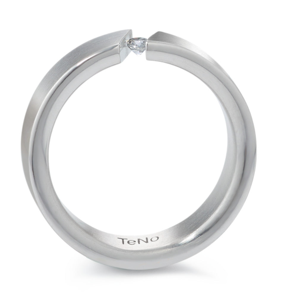 Ring Stainless steel Diamond 0.06 ct, tw-si