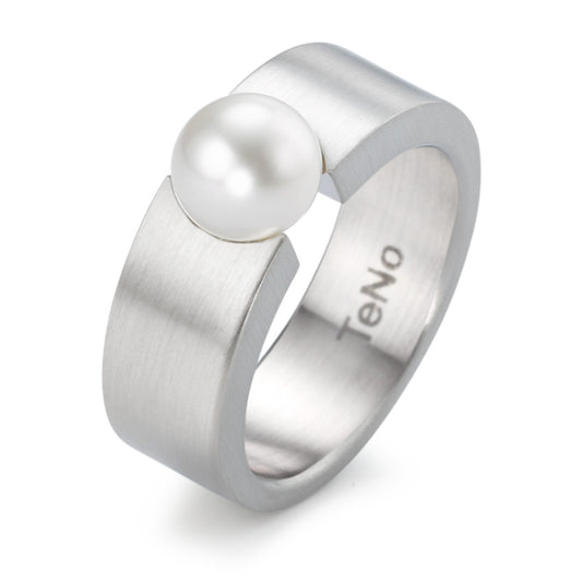 Ring Stainless steel Freshwater pearl