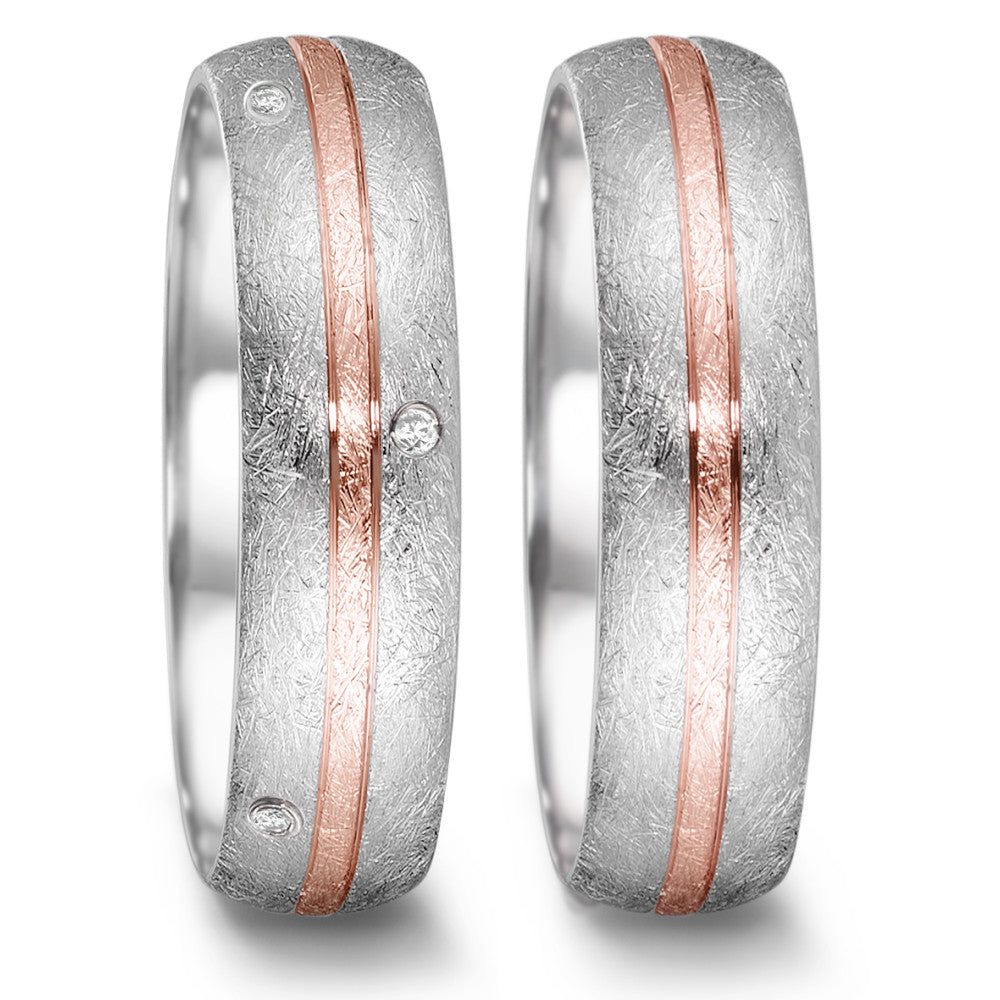 Wedding Ring Stainless steel, 18k Rose Gold