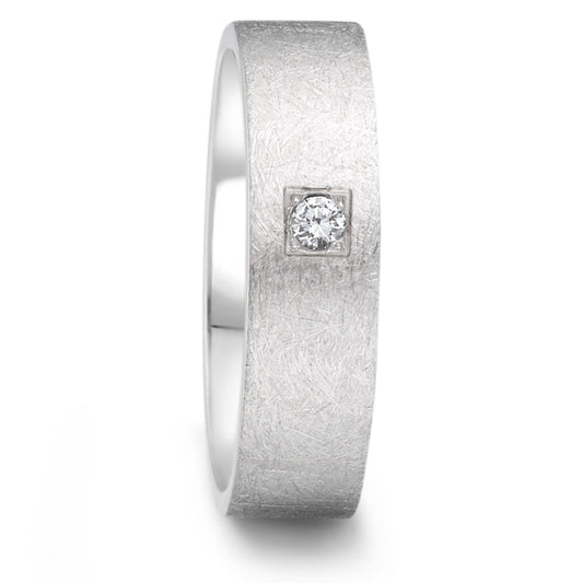 Wedding Ring Stainless steel Diamond 0.06 ct, tw-si