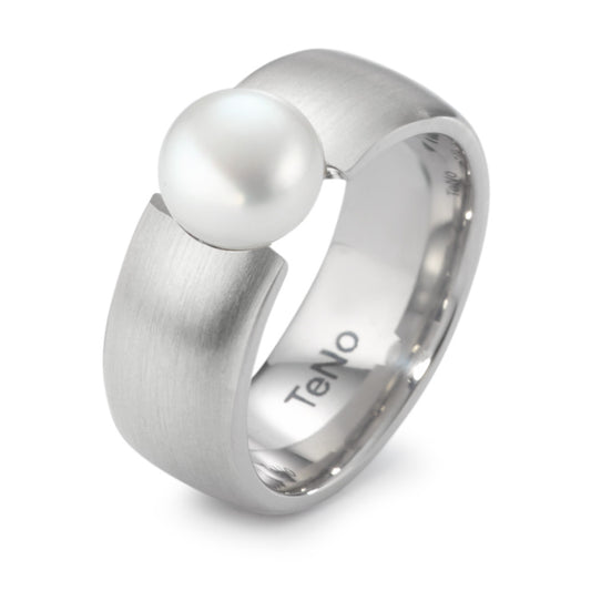 Ring Stainless steel Freshwater pearl