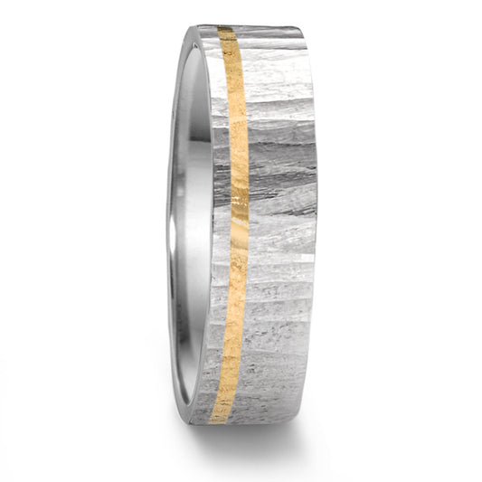Wedding Ring Stainless steel, 18k Yellow Gold