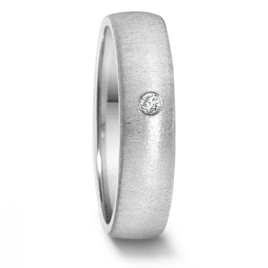 Wedding Ring Stainless steel Diamond 0.04 ct, tw-si