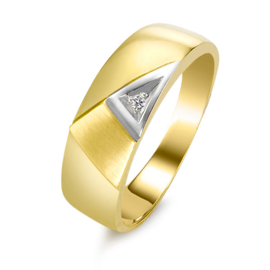 Ring 18k Yellow Gold Diamond 0.005 ct, w-si