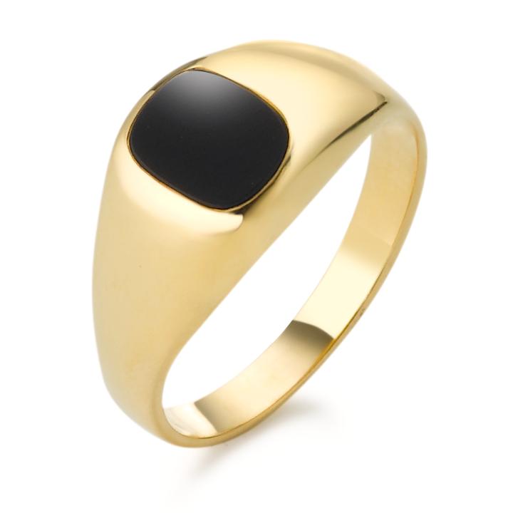 Ring 18k Yellow Gold Onyx