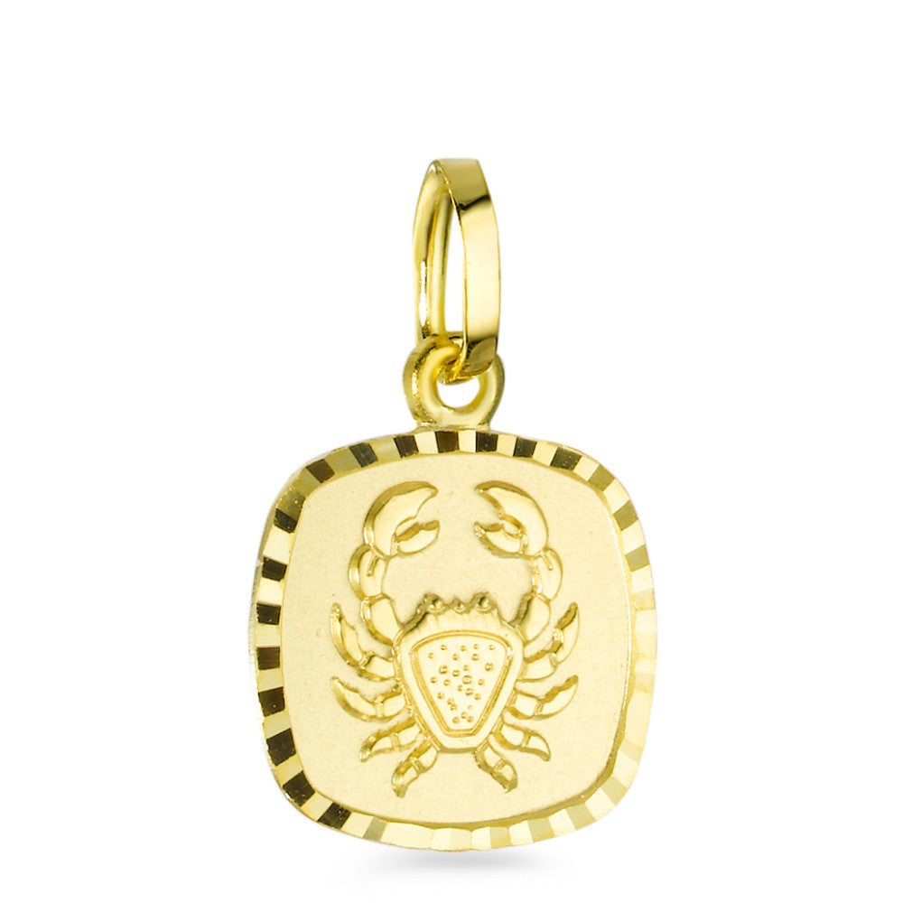 Pendant 9k Yellow Gold Zodiac Sign Cancer