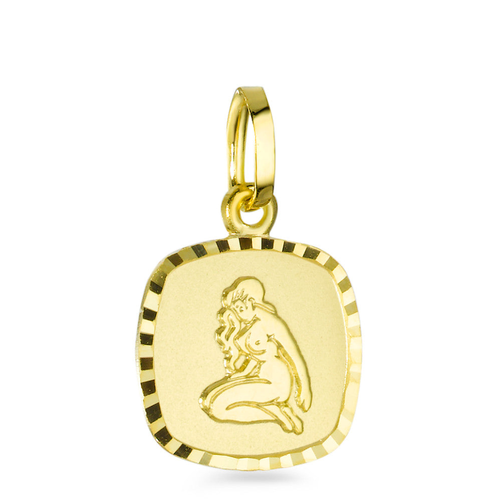 Pendant 9k Yellow Gold Zodiac Sign Virgo