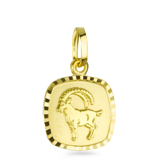 Pendant 9k Yellow Gold Zodiac Sign Capricorn