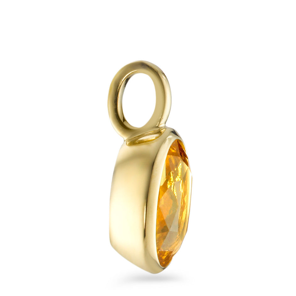 Pendant 18k Yellow Gold Citrine