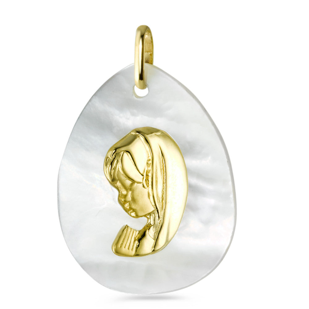 Pendant 9k Yellow Gold Mother of pearl