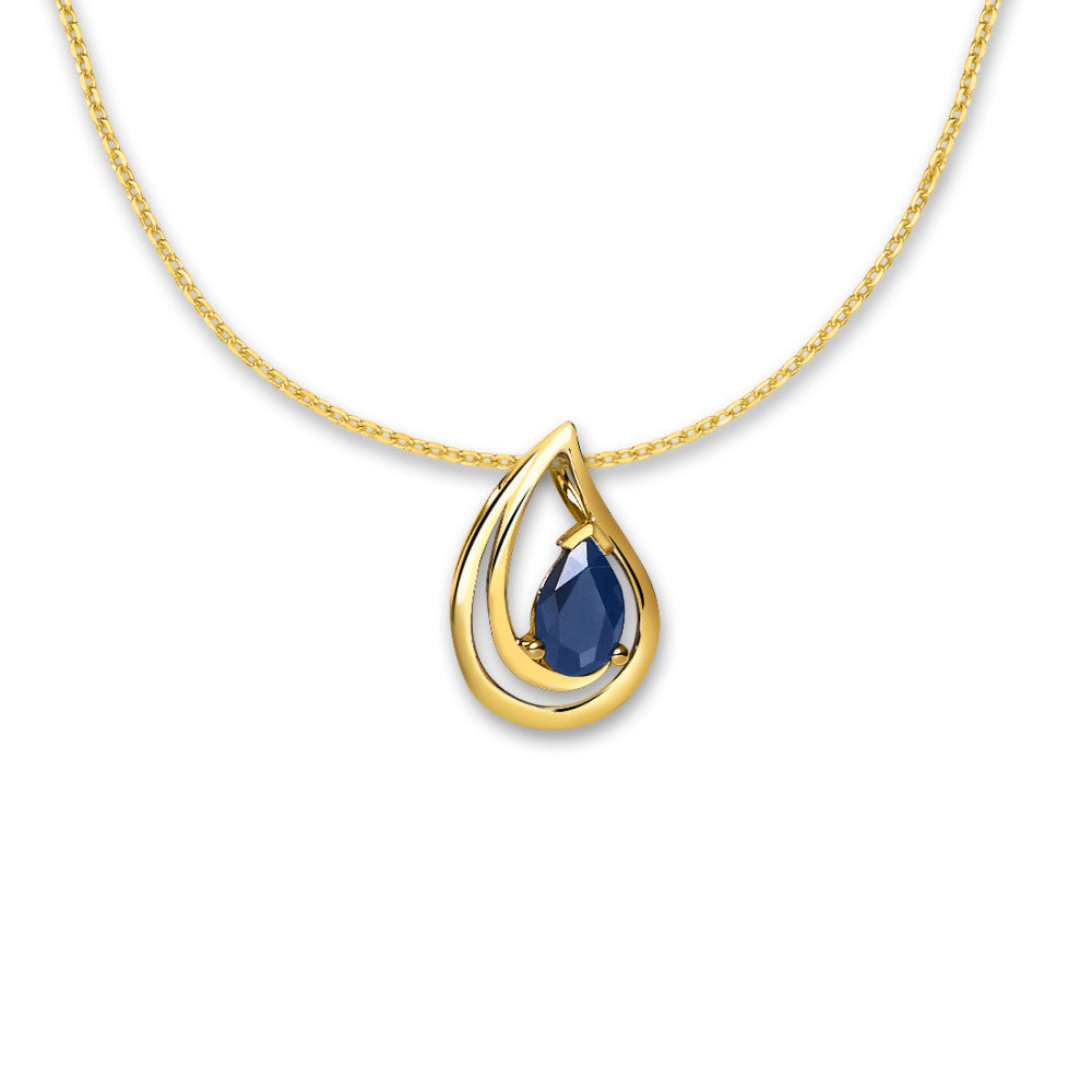 Pendant 18k Yellow Gold Sapphire