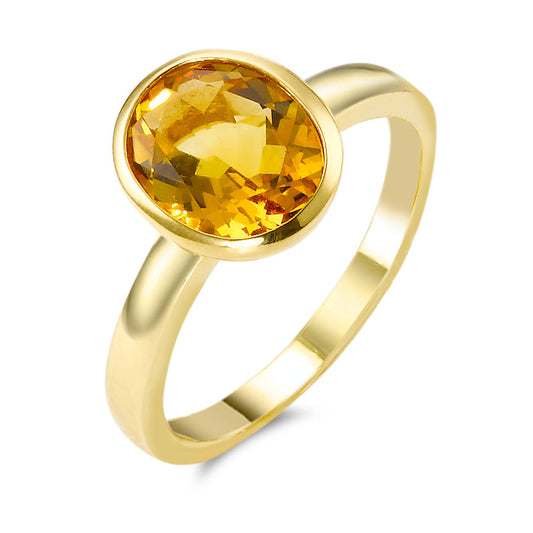 Ring 18k Yellow Gold Citrine