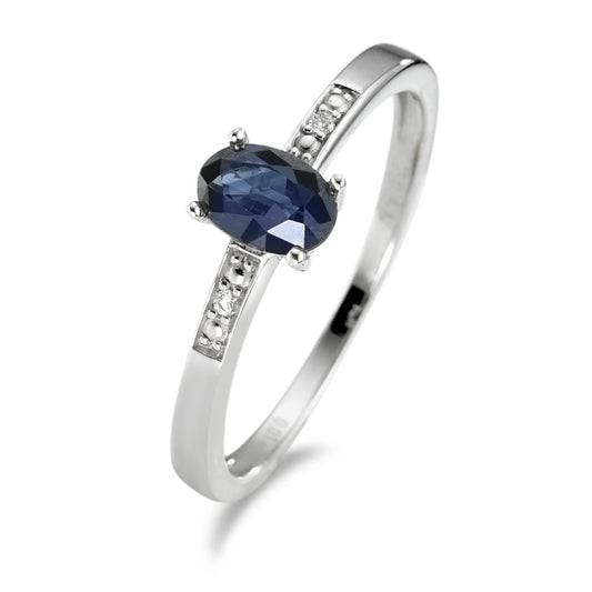 Ring 18k White Gold Sapphire 0.01 ct, w-si