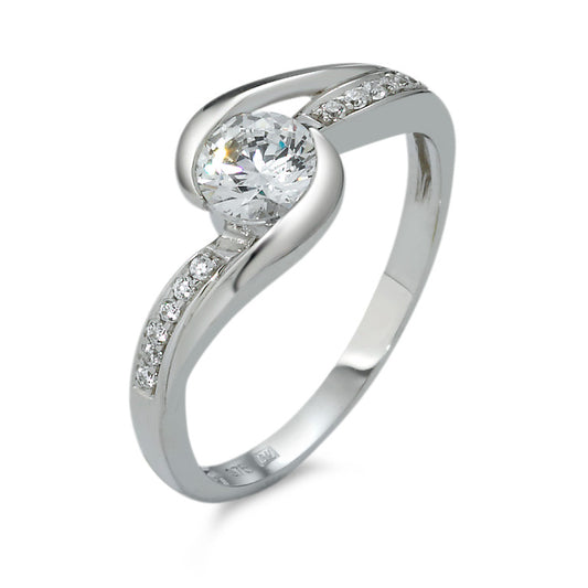 Ring 9k White Gold Zirconia