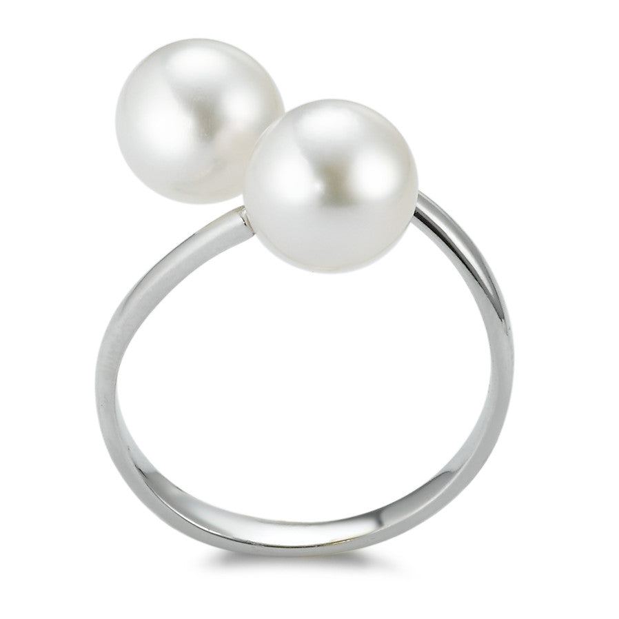 Ring 18k White Gold Akoya pearls