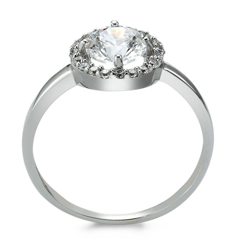 Ring 9k White Gold Zirconia