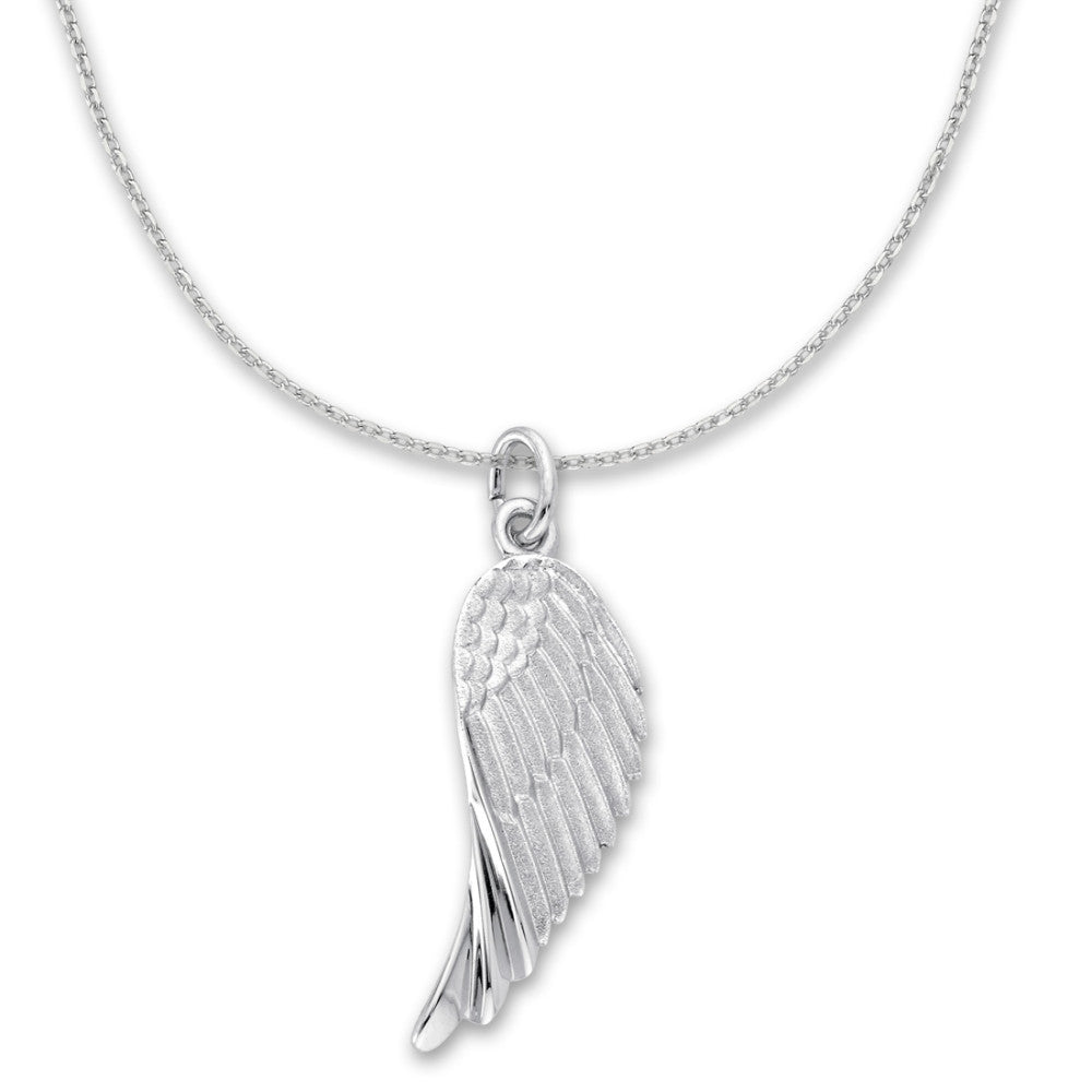 Pendant Silver Rhodium plated Wing