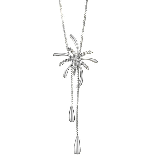 Necklace Silver Zirconia 43 cm