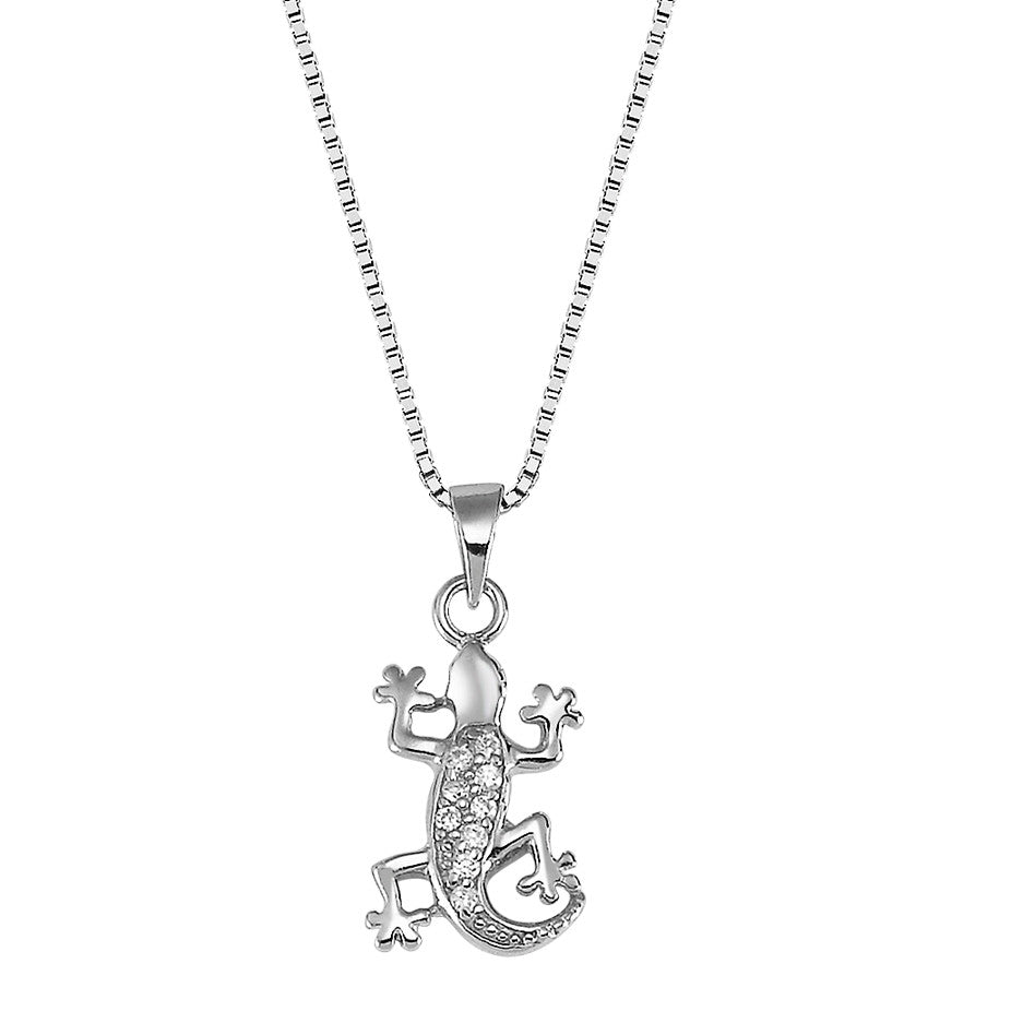 Necklace with pendant Silver Zirconia 42-45 cm