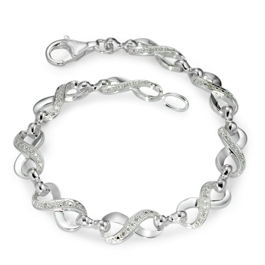 Bracelet Silver Zirconia 19 cm