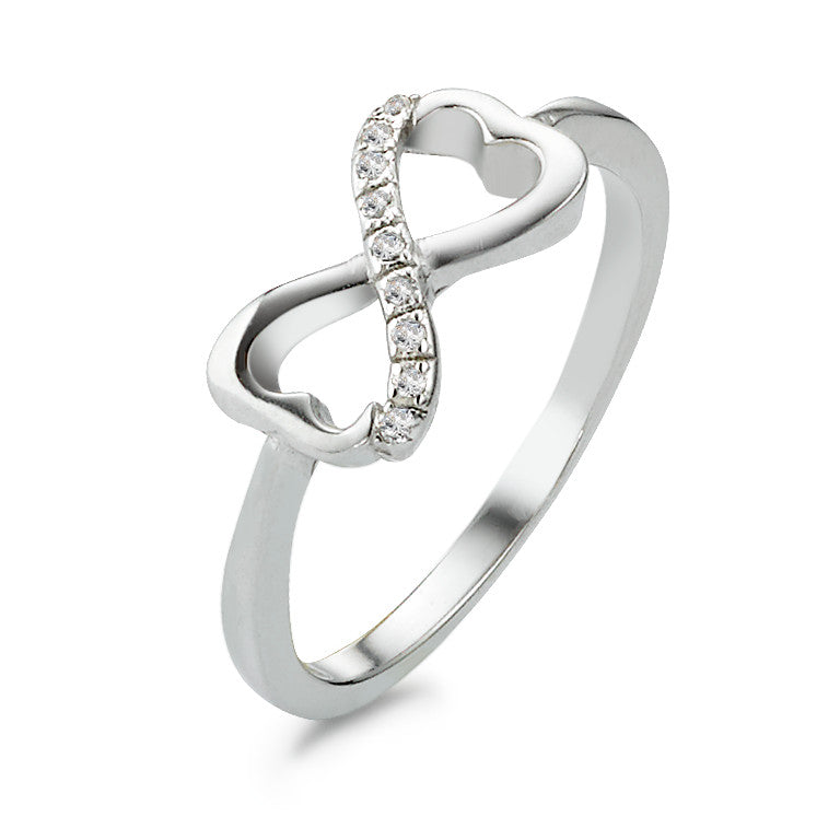 Ring Silver Zirconia Infinity