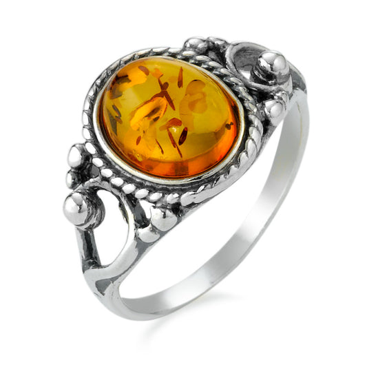 Ring Silver Amber