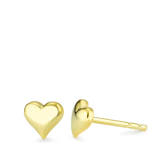 Stud earrings 9k Yellow Gold Heart