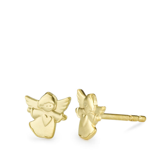 Stud earrings 9k Yellow Gold Angel