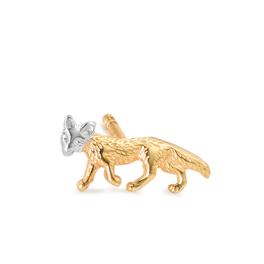 Single stud earring 9k Yellow Gold Predators