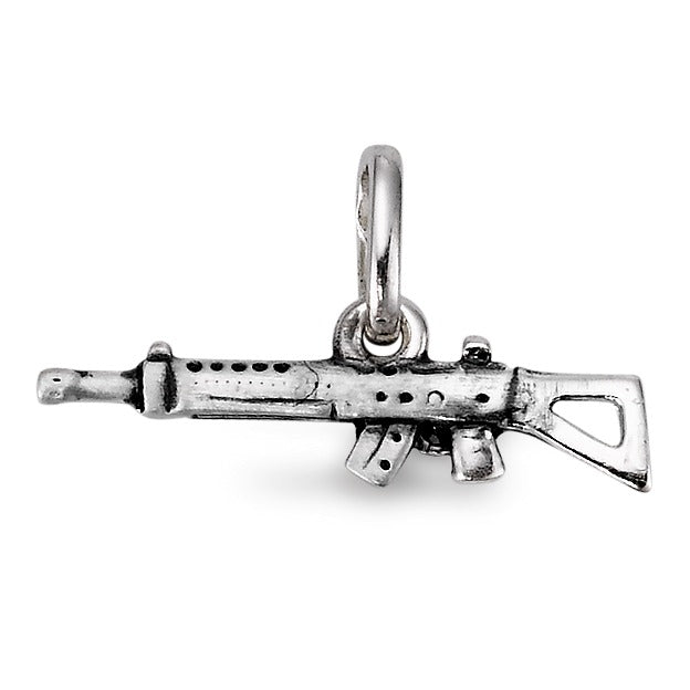 Pendant Silver Assault Rifle