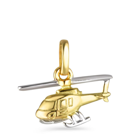 Pendant 18k Yellow Gold Helicopter