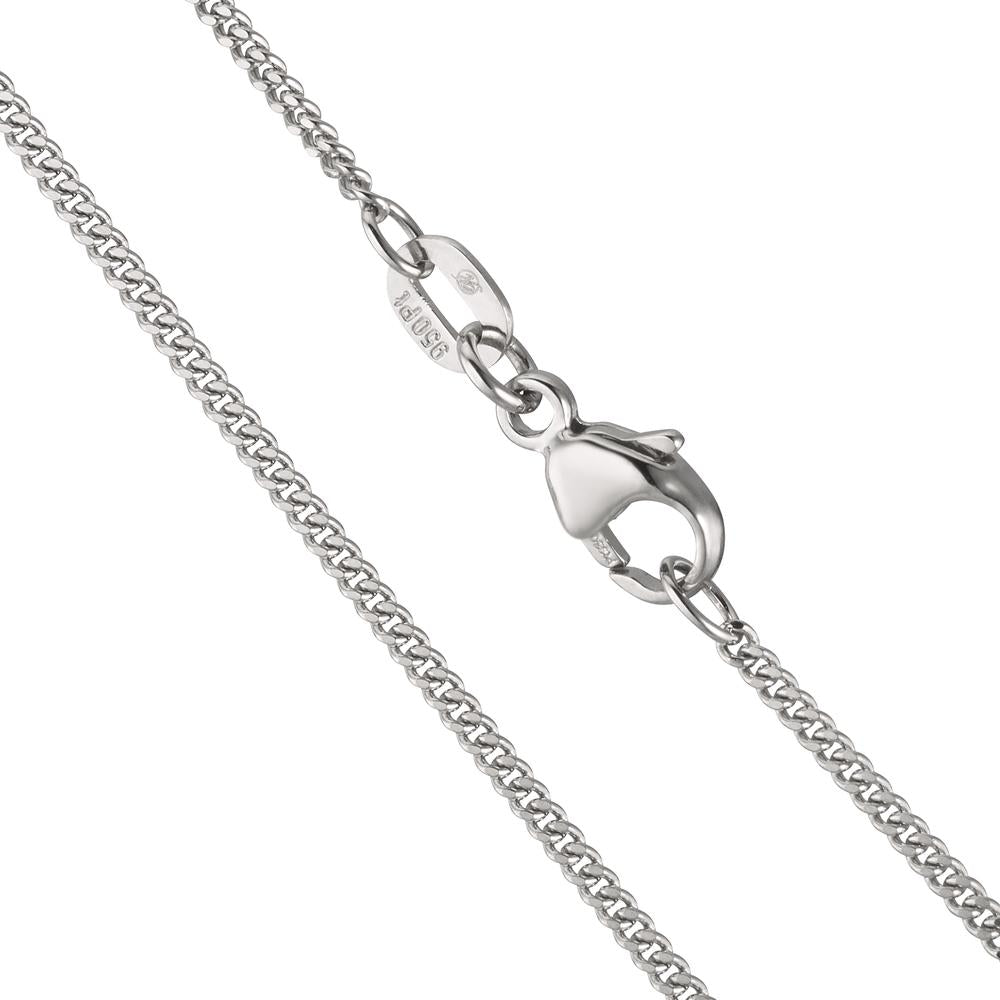 Curb-Necklace Platinum 950 38 cm