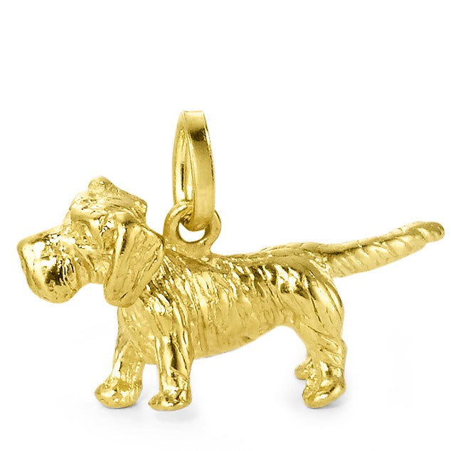 Pendant 9k Yellow Gold Dog