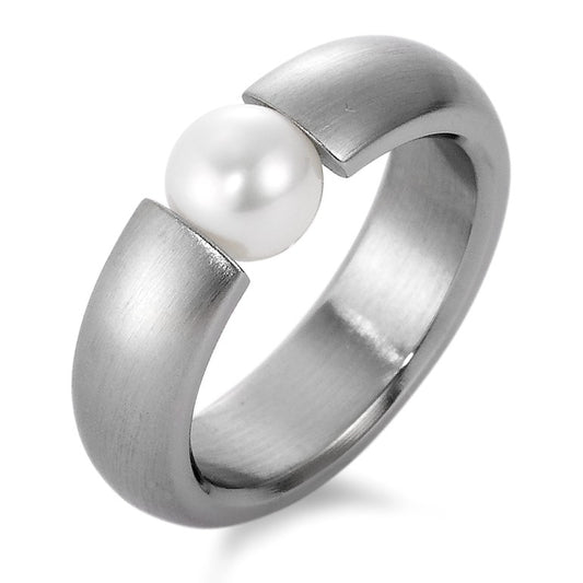 Ring Stainless steel Freshwater pearl