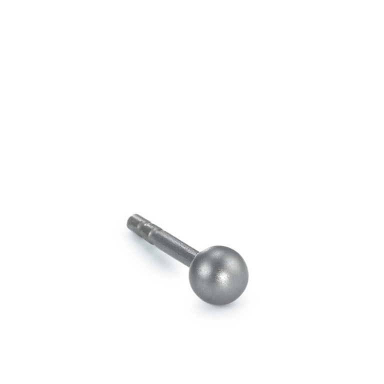 Single stud earring Titanium Ø3 mm